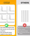 Tough As Nails L Shaped Corner Protectors Shielding Sharp Furniture Edges With Heavy Duty Self Sticking Tape For Kid Proof Home Safety And Baby Guard Covers comparison showing premium corner guards versus inferior options.