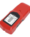 Stud Finder Wall Scanner LCD Display 7 in 1 Wall Wood Metal Stud Detector with 3 Adjustable Depth Settings, red handheld device.