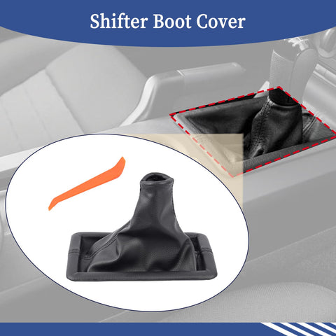 Shifter Boot Cover For Ford Mustang 2005 2009 Manual Transmission Gear Change Lever 8R3Z-7277-AA Replacement shown