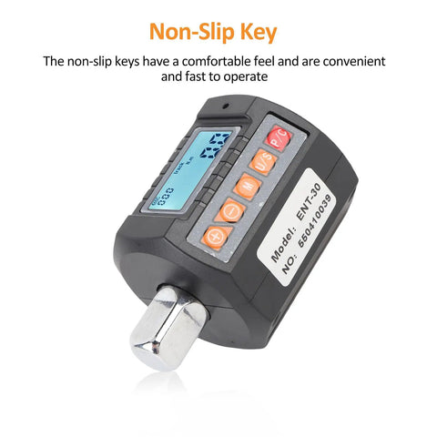 Pro Jeffergarden Digital Torque wrench with electric precision, bidirectional accuracy, and multi-unit display close-up showing non-slip key design.
