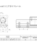 Beefy 1000mm Linear Guide Rail Set With SBR20UU Blocks For CNC Machines And 3D Printers, Pro Grade 20mm Rails, 45mm Wide, Includes One Rail And Two Preloaded Blocks, Ready To Install And Go. SBR20 linear rail diagram with dimensions and block mounting detail