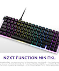 Legit Snug Compact Mini TkL Wired Mechanical Gaming Keyboard Built For Rapid Gameplay Hot Swappable Gateron Red Switches with RGB.