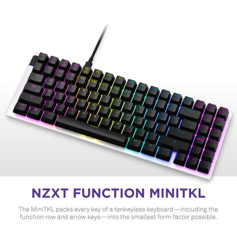 Legit Snug Compact Mini TkL Wired Mechanical Gaming Keyboard Built For Rapid Gameplay Hot Swappable Gateron Red Switches with RGB.
