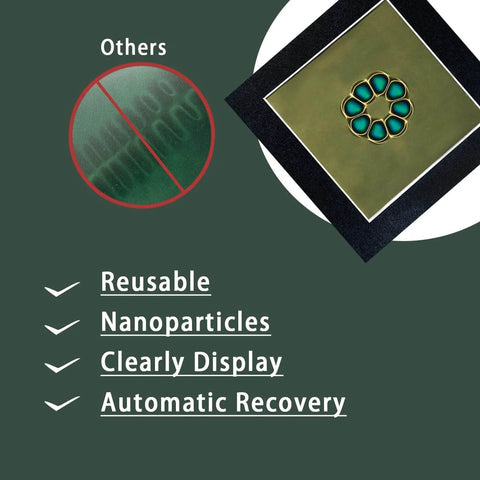 4 By 4 Inch Magnetic Field Viewing Film with visual magnetic field lines display, reusable magnetic flux viewer highlighting its features