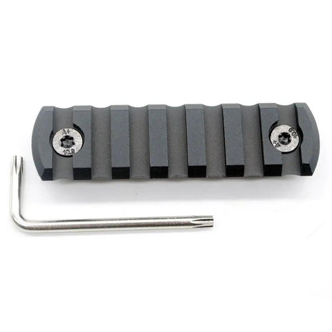 7 Slot M Rail System Kit With Chamfered Slots And Beveled Ends For Smooth Fit, Aircraft Grade 6061 T6 Aluminum, Anodized Finish