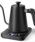 Side view of Gooseneck Electric Kettle With Precise Temperature Control Pro Grade 1L 1200W Fast Heating 24 Hour Keep Warm