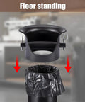 18L Coffee Knock Box For Coffee Shops, Bars And Home, Floor Standing Commercial Espresso Grounds Bin With Removable Inner Bucket