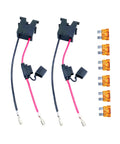 Heavy Duty 12 Gauge Wire Harness Connector Replacement With Fuses For 12V Power Wheels Battery Pack 2 Pack Provides Double Protection