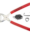 Pro Grade Auto Upholstery Hog Ring Installation Kit With Pliers 100 Piece Ring Set