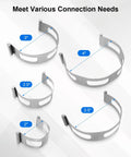 Heavy Duty Stainless Steel Exhaust Clamp Set 2 To 4 Inches Quick Fix Band Clamps For Welding Fabrication Multiple Sizes Display