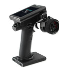 Noble NB4 Plus 2.4GHz 8CH RC Transmitter with 3.5 Inch IPS Touch Screen for precise RC car and boat control, side view