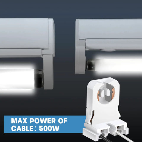 100 Pack Non Shunted T8 Lamp Holders With Wires Turn Type Socket Tombstone For LED Fluorescent Tube Replacements No Fuss Retrofit Durable Polycarbonate Construction Fast Install Reliable Performance