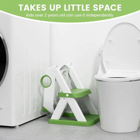 Chill No Fuss Toddler Potty Training Seat Doubles As Adjustable Step Stool Two In One Bathroom Helper With Cozy Waterproof Cushion And Rock Solid Non Slip Base For Stress Free Big Kid Swaps
