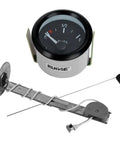 Stainless Steel Boat Fuel Sender Unit And Water Level Sensor 6 Inch Tank Gauge for boats, cars, trucks, RVs visible with all components.