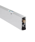 Automatic Door Bottom Seal With Double Neoprene Seal, aluminum construction, end view of weather stripping, 36 inch