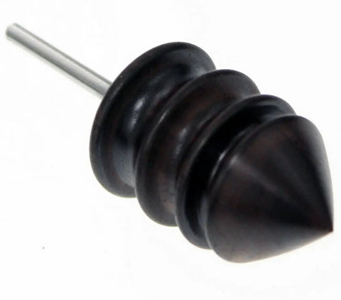 Pointed Tip Leather Burnishing Tool For Sharp Edges Ebony Edge Burnisher and Slicker Set for leathercraft, pointed ebony piece