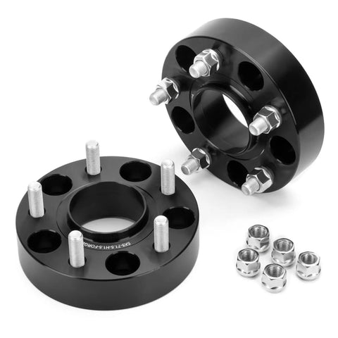 Built Tough Plug And Play 1.5 Inch Hubcentric Wheel Spacers Fit Jeep Wrangler Jk Jku And Grand Cherokee Wk 5x127 Pattern forged 6061 aluminum 4pc matte black set with bolts