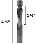 Top Notch Carbide Flush Trim Spiral Router Bit With Up And Down Two Plus Two Compression, Half Inch Cutting Diameter, Shank