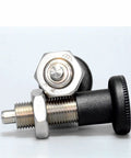 Premium Heavy Duty Spring Index Plunger With Screw Lock For Secure Positioning T613F Series close-up of steel indexing pin.