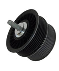Get Your Ride Cranking With This Supercharger Double Pulley Drive Belt Idler Pulley Set For M113K CLS55 SL55 S55 G55 AMG Models 2003 Through 2008 showing a detailed view of the CNC machined idler pulley.
