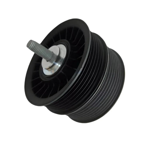 Get Your Ride Cranking With This Supercharger Double Pulley Drive Belt Idler Pulley Set For M113K CLS55 SL55 S55 G55 AMG Models 2003 Through 2008 showing a detailed view of the CNC machined idler pulley.