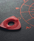 Red Axe Blade Medium Guitar Pick With Smooth Edge, Ergonomic Grip, Versatile 3 Sided Tip, Flat 0.6mm And 2.0mm Bevels