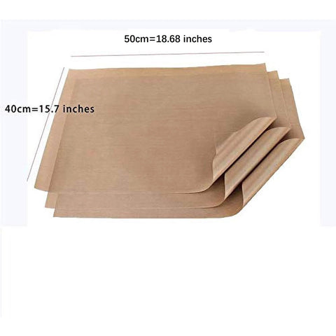 Three Pack 16x20 PTFE Teflon Heat Transfer Sheets Nonstick Reusable Craft Mats for Heat Press and DIY Projects