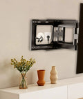 In Wall TV Cable Management Kit For A Clean Wire Free Setup Hide Power Cords Behind Wall With Two Pass Throughs And Hole Saw Drill Attachment Included Simple Easy Installation For A Sleek No Mess TV Setup with TV mount