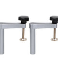 Pro Grade Bench Dog Clamp For 19mm Dog Holes, Aluminum Alloy Hold Down With Adjustable Pressure, 70mm Capacity, shown in pair.