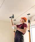 HOLOTHURIAN cabinet jack support poles, orange, adjustable 49.2–114.2 in, 2-pack, used to brace an upper cabinet during install