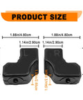 Product size details of Tailgate Upper Rubber Bushing Bumper For Ford Super Duty F250 F350 F450 F550 2017 2018 2019 2020 2021 2022