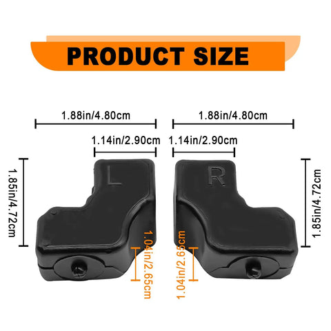 Product size details of Tailgate Upper Rubber Bushing Bumper For Ford Super Duty F250 F350 F450 F550 2017 2018 2019 2020 2021 2022