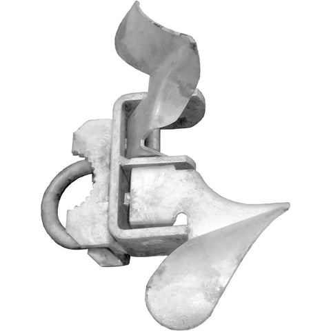 Heavy Duty Galvanized Butterfly Gate Latch Fits Chain Link Fence Frame And Post With Zero Hassle Setup Secure Your Yard Tight Using Premium Steel Hardware Case Of Twenty Five Pieces close-up view showing latch mechanism.