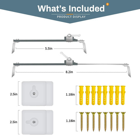 Hella Secure TV Anti Tip Anchors For Baby Proofing Lock Down Flat Screens Straight Up Hassle Free Hardware Stainless Steel components