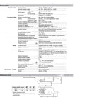 Technical specifications and dimensions for Heavy Duty Modulating Damper Actuator 4Nm Torque 24V AC DC fast acting vent control.