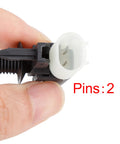 X AUTOHAUX T4A3216 rear brake pad wear sensor connector, close-up view, white plug, 2 pins.