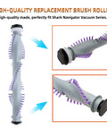 Brush Roller Replacement Kit For Navigator Upright Vacuums NV Series with close-up of brush roller ends and purple bristles