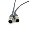 8 Pin M12 Double Male Straight Circular Connector Cable A Code IP67 Waterproof Unshielded PVC Wire 1 Meter 30V 2A AWG24
