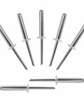 110-Piece Aluminum Blind Rivets 3 Sixteenth Inch By 1 Inch With Steel Mandrel And Aluminum Grip Built Tough For Auto, Marine And DIY Projects
