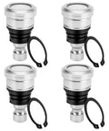 Upper And Lower Front Ball Joint Kit For Polaris RZR 570 800 900 All Models Ranger Sportsman Scrambler Replace 42 1037 7061187 7081505 7081580 7081666 7081924 Beefed Up Heavy Duty UTV Suspension Joint, 4-piece set