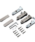 Built Tough Hidden Door Hinge Kit Slick Flush Mount Heavy Duty Adjustable Heaven and Earth Fittings for Bedroom Wood Doors components