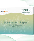 Box of 8.5x11 Sublimation Paper 150 Sheets 105G High Ink Release For Tumblers Mugs And T Shirts With Vivid Color Transfer