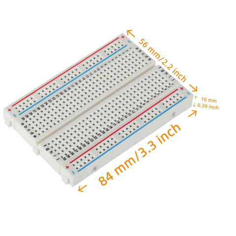 Six Color 170-Point Mini Breadboard Set With Six Boards Plus 400-Point And 830-Point Solderless Breadboards for prototyping