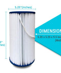 Replacement Filter For FreeFlow Spa 303279 Fits Emerald 2012 Tri Star 2009 2015 Azure 2009 with dimensions 5.25x5.25x9.5 inches