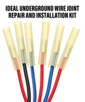 3 Pack Well Pump Wire Splice Kit for Submersible Pumps Underground Direct Burial Extension with heat shrink tubes