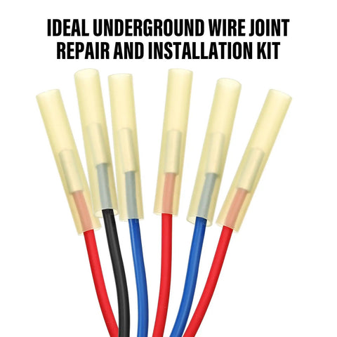 3 Pack Well Pump Wire Splice Kit for Submersible Pumps Underground Direct Burial Extension with heat shrink tubes