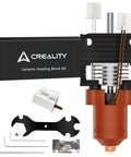 K1 Series Hotend Upgrade Ceramic Heating Block Kit With Buckle Terminal Unicorn Quick-Swap Nozzle Kit 3D Printer Hotend For K1C K1 K1 SE K1 Max High Speed 600mm Per Second New Version, Creality box and parts