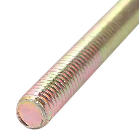 Close-up of Bronze Tone M6 Furniture Bolt Set with 13mm barrel nut 125mm length, all metal construction for cabinet assembly