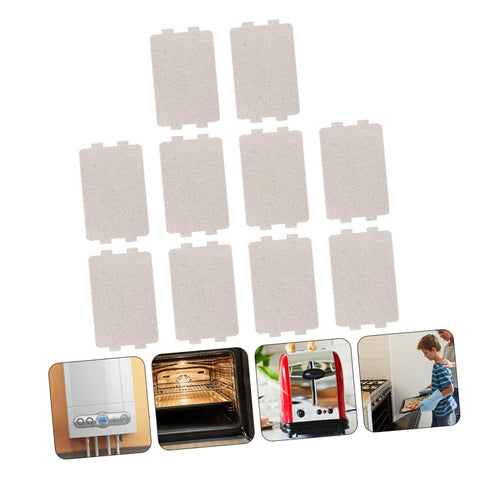 10 Piece Heat Resistant Mica Sheet For Microwave Oven Insulation, Easy Cut To Fit Waveguide Plate, high temperature resistant shown