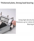 Measurement of 1.6mm thickness on Heavy Duty Soft Close Drawer Slides 200 To 450mm Full Extension Bottom Mount 2 Section Guide